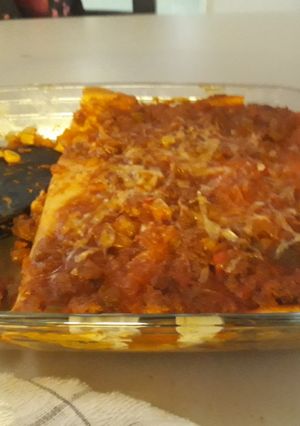 Una foto de Canelones de humita