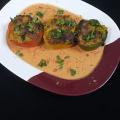 A picture of Baked capsicum gravy.