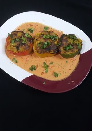 A picture of Baked capsicum gravy.