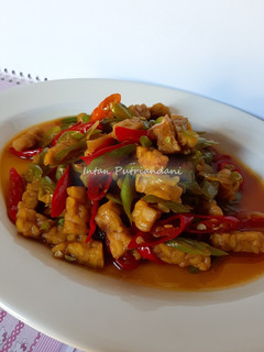 Foto resep Oseng buncis tempe #10