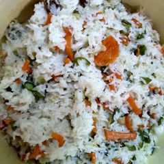 A picture of Mix vegetable pullav.