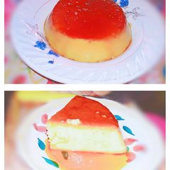 Homemade Eggless caramel pudding A picture of Homemade Eggless caramel pudding.