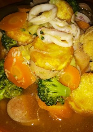 Foto resep Capcay sapo telur simple