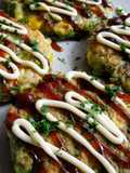Cabbage Outer Leaves & Seafood Okonomiyaki