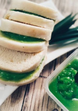 Foto resep Roti Kukus Khas Pontianak dan Selai Srikaya Pandan