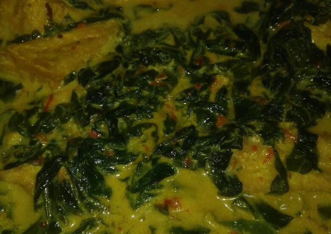 Resep Sayur tahu daun singkong Anti Gagal