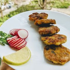 Fish patty A picture of Fish patty.