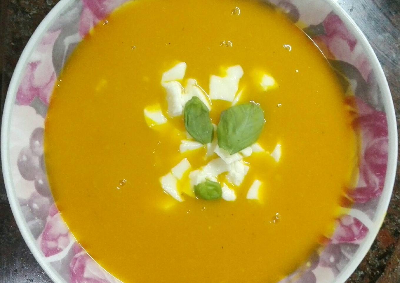Sopa crema de calabaza