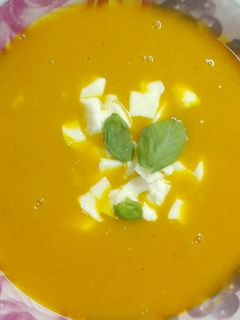 Una foto de Sopa crema de calabaza