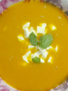 Una foto de Sopa crema de calabaza