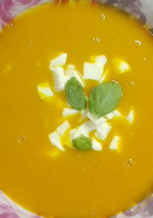 Una foto de Sopa crema de calabaza