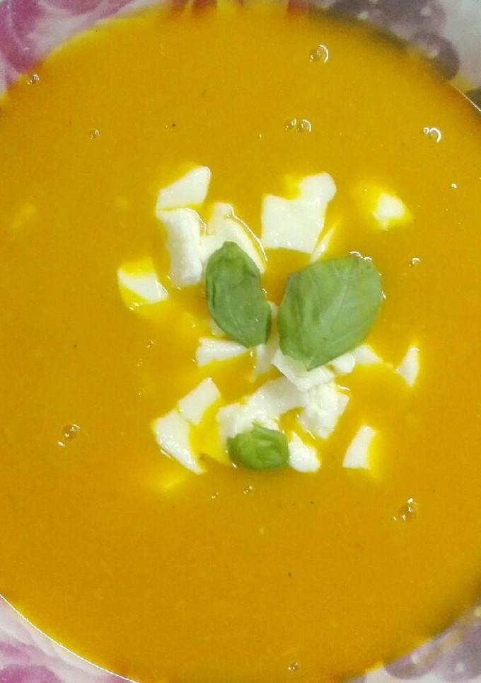 Una foto de Sopa crema de calabaza