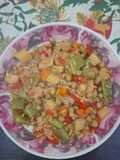 Vegetales con arroz light