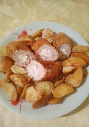 Kapros-túros sertéstekercs recept fotója