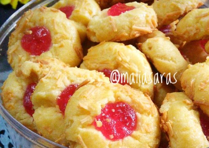 Strawberry Thumbrint Cookies