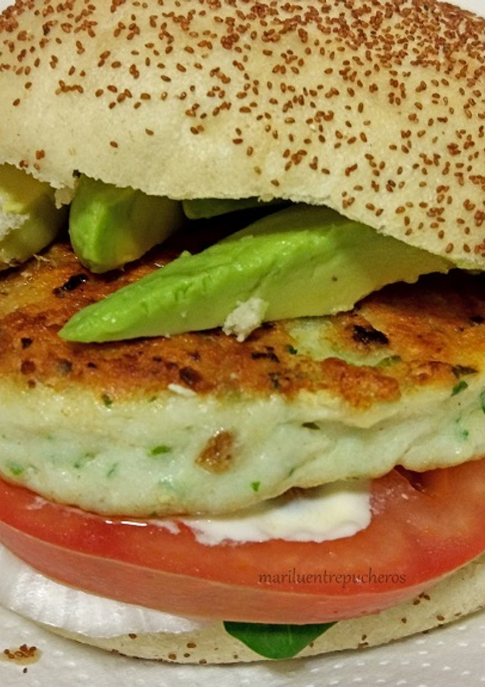 Una foto de Hamburguesa de merluza
