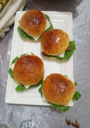 A picture of Homemade Hamburger.