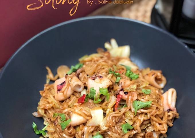 Resepi Maggi Goreng Basah  Maggi goreng  fried maggi ingredients