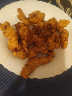 Una foto de Tiras de pollo a la naranja y canela
