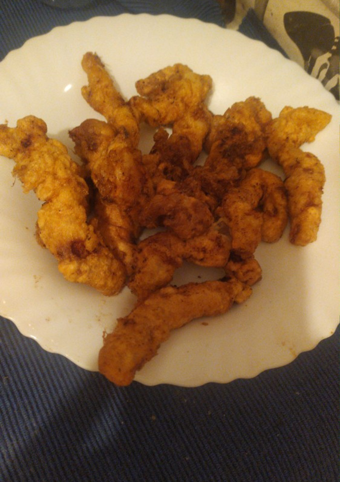 Una foto de Tiras de pollo a la naranja y canela