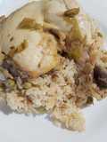 Cuarto de pollo con arroz