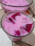 Es Puding Susu Buah Naga