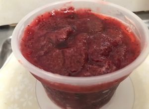 Una foto de Dulce de fresas