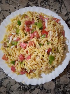 صورة لوصفة سلطة معكرونة