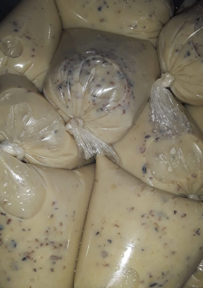 Una foto de Helados de rón con pasas