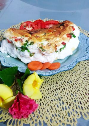 Fluffy Egg Omlette রেসিপির প্রধান ছবি