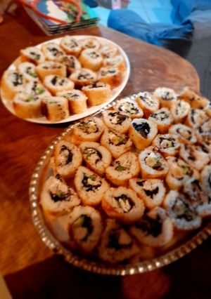Una foto de Sushi panko casero