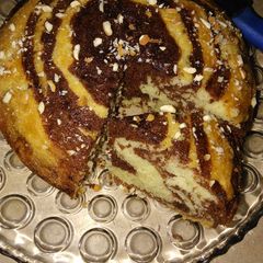 A picture of Zebra cake.