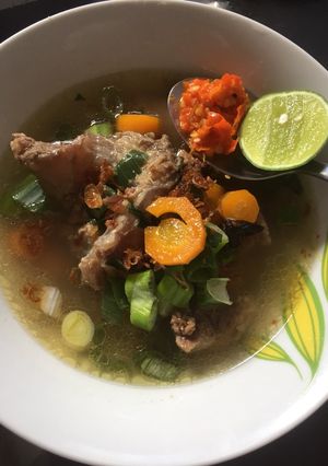Foto resep Soup sop daging iga sapi #keto