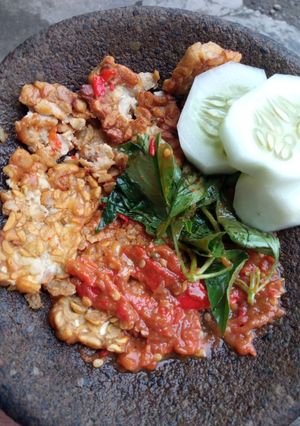 Foto resep Tempe penyet sambel tomat