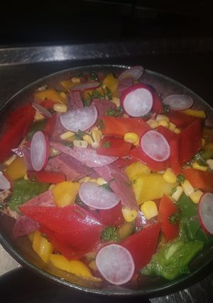 A picture of Mexican Beef Salad #saladcontest.