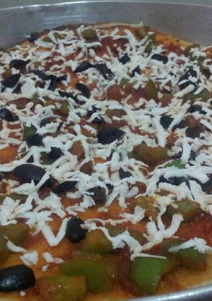 صورة لوصفة بيتزا الطاوة 😍