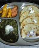 Makki ki Roti with Sarson ka Saag and chatpata mooli galgal achar