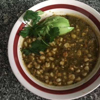 Sopa de elote en salsa verde Receta de Ana l Ramirez - Cookpad