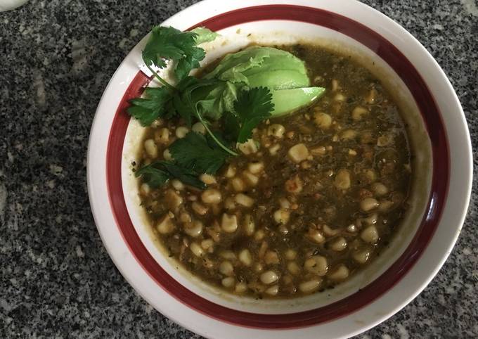 Sopa de elote en salsa verde Receta de Ana l Ramirez - Cookpad