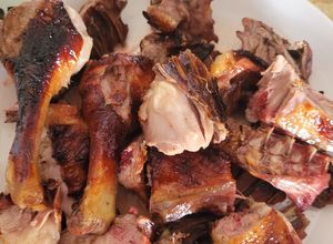 Hình của món Vịt nướng mật ong.