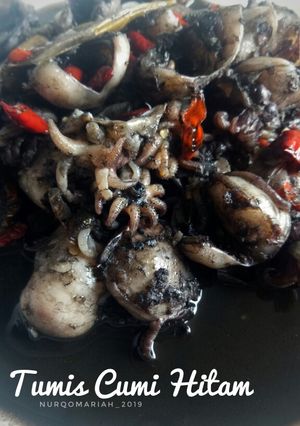 Foto resep Tumis Cumi Hitam
