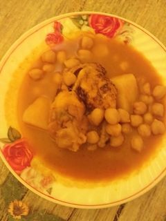 صورة لوصفة مرقة حمص