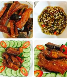 khô cá lóc chua ngọt