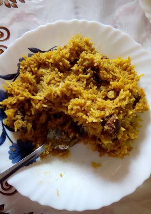 A picture of Goat Pilau.