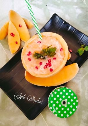 A picture of Musk melon juice ❤️🥤😋.