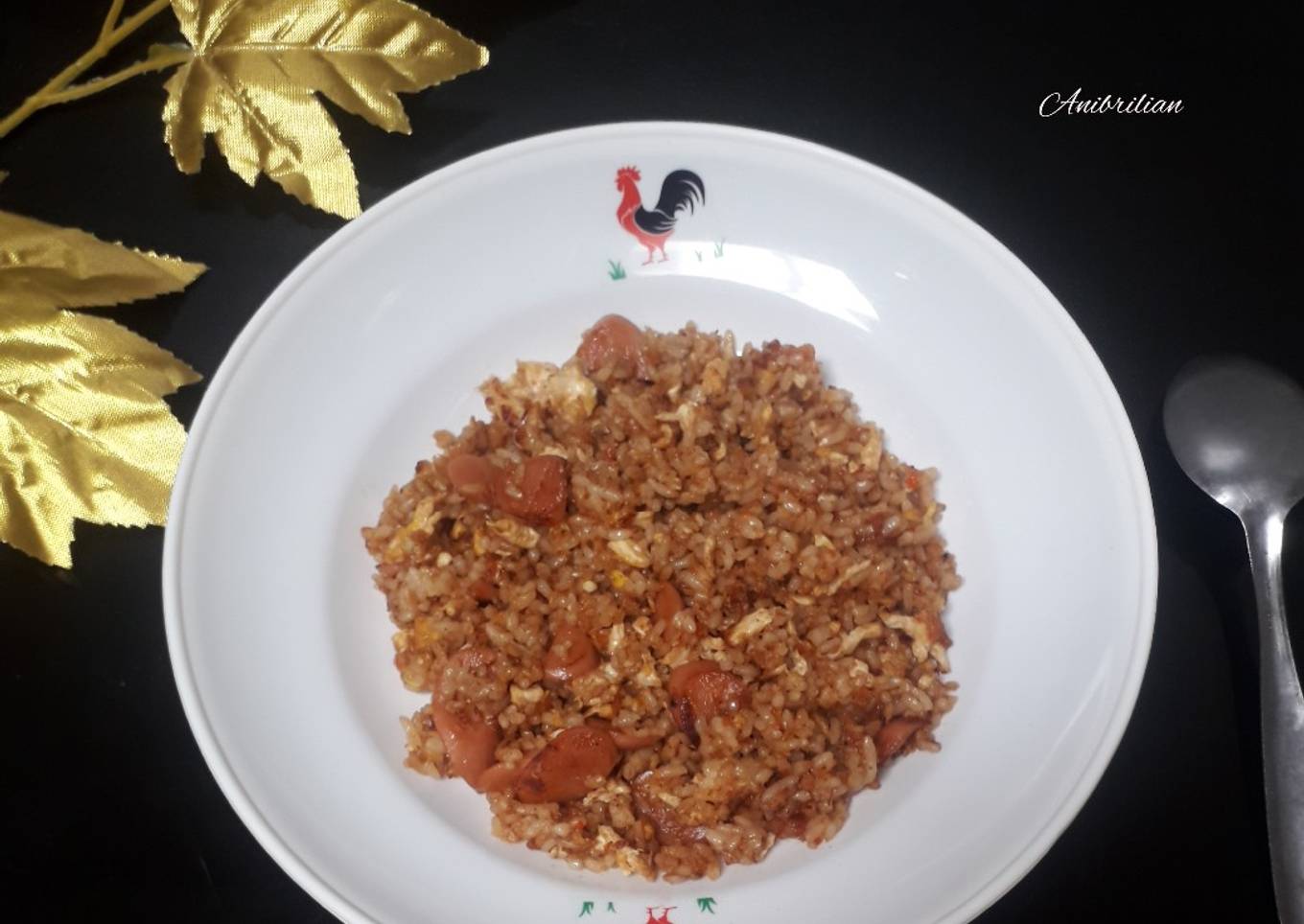 Cara Gampang Menyiapkan Nasi goreng sosis yang Enak