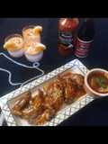 Honey glazed spicy wings