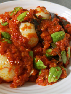 Foto resep Telur balado pete