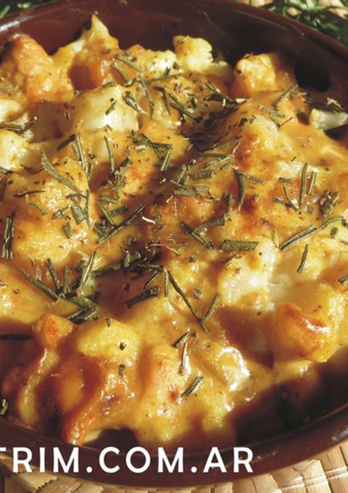 Una foto de Cazuela Light de Pollo y Coliflor