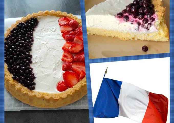 Tarte inversée fruitées aux couleurs de la France 🇨🇵